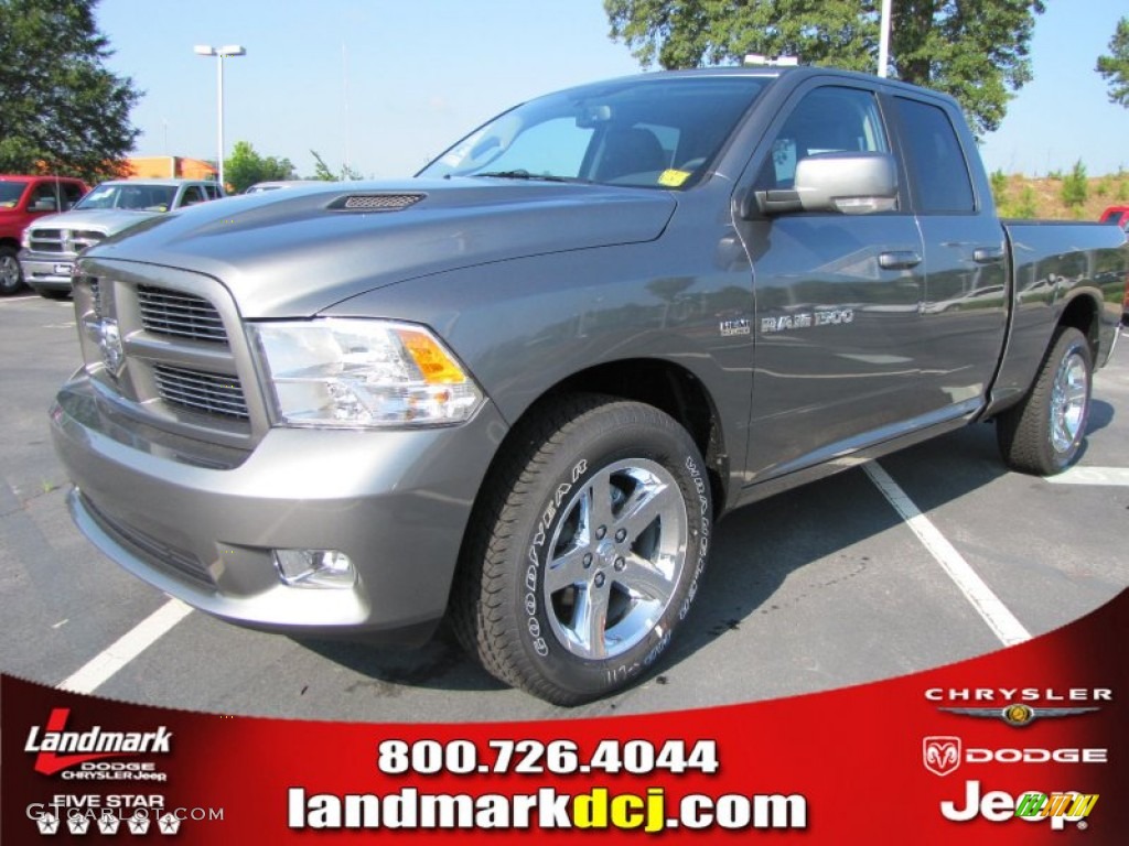 2011 Ram 1500 Sport Quad Cab - Mineral Gray Metallic / Dark Slate Gray photo #1