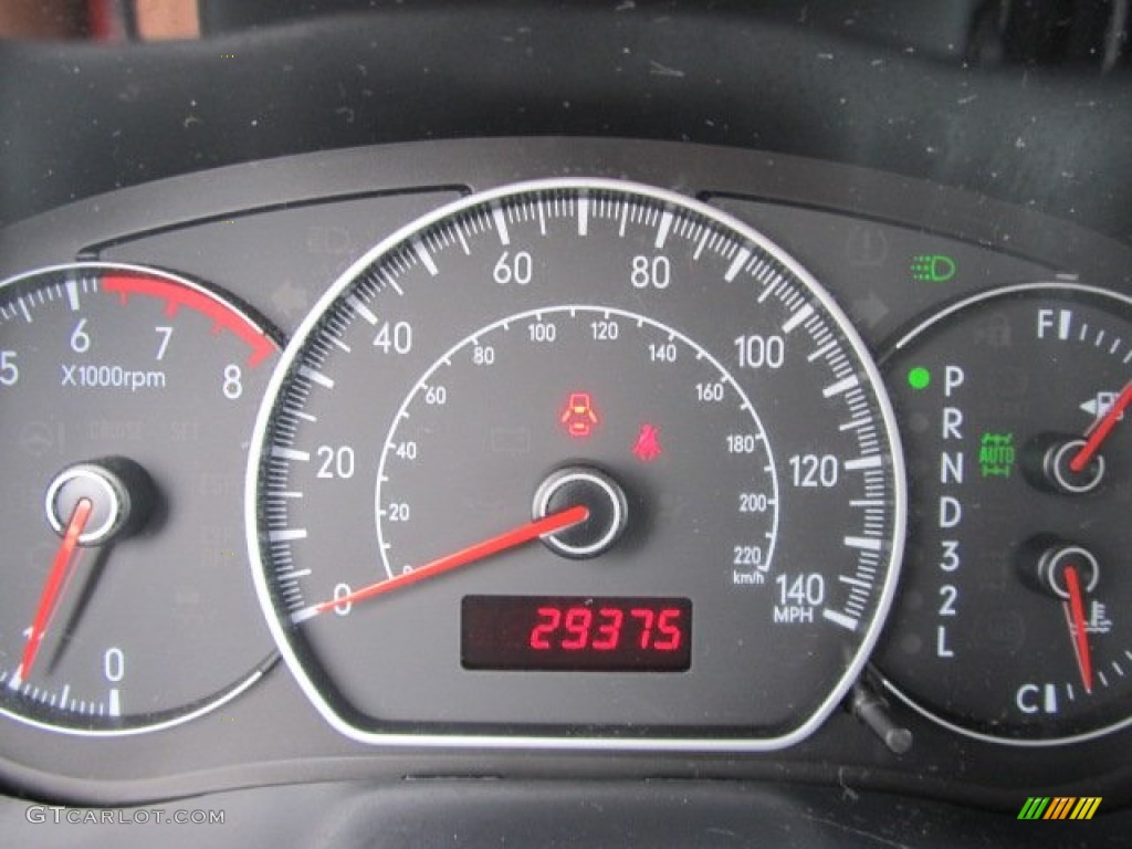 2009 Suzuki SX4 Crossover Technology AWD Gauges Photo #50736858