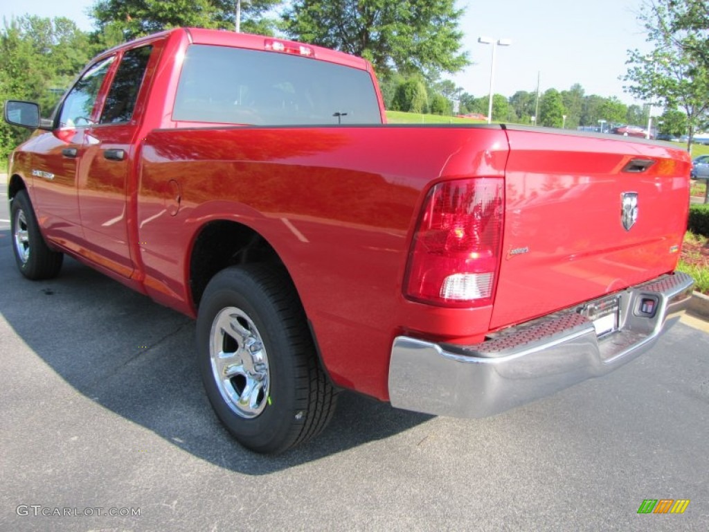 2011 Ram 1500 ST Quad Cab - Flame Red / Dark Slate Gray/Medium Graystone photo #2