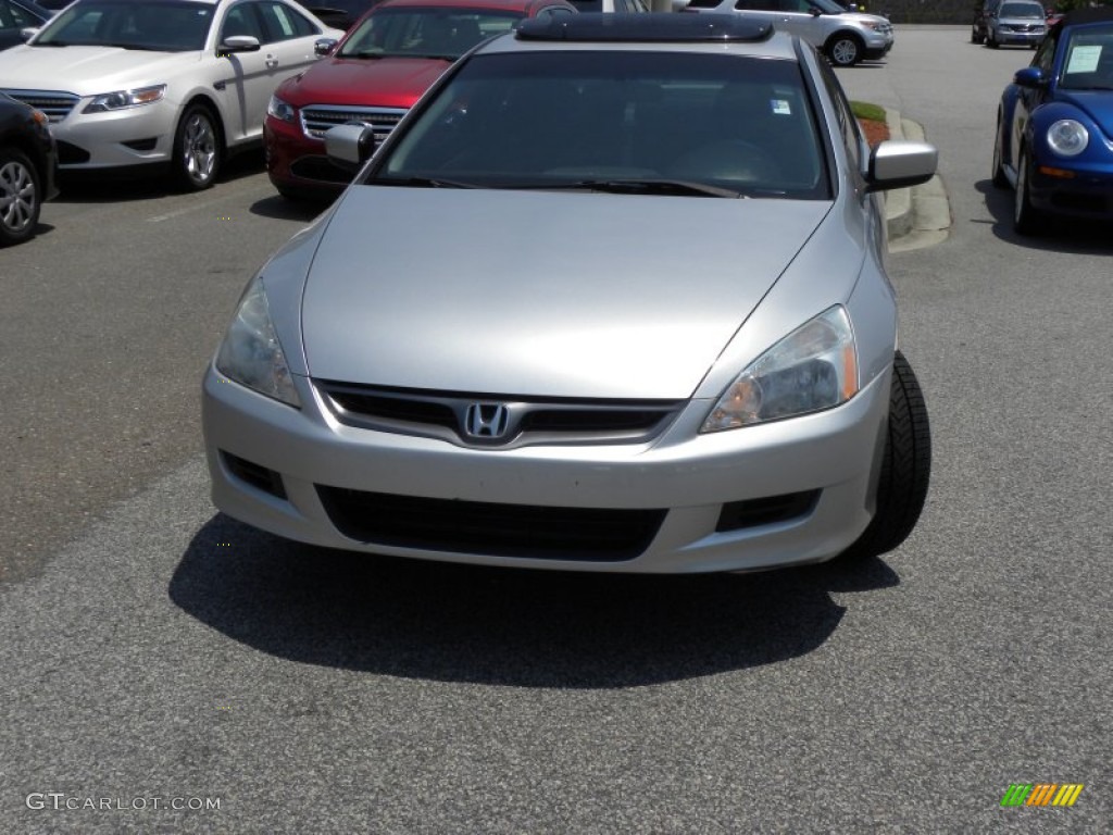 2006 Accord EX Coupe - Alabaster Silver Metallic / Black photo #18
