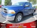 2011 Deep Water Blue Pearl Dodge Ram 1500 SLT Quad Cab  photo #1