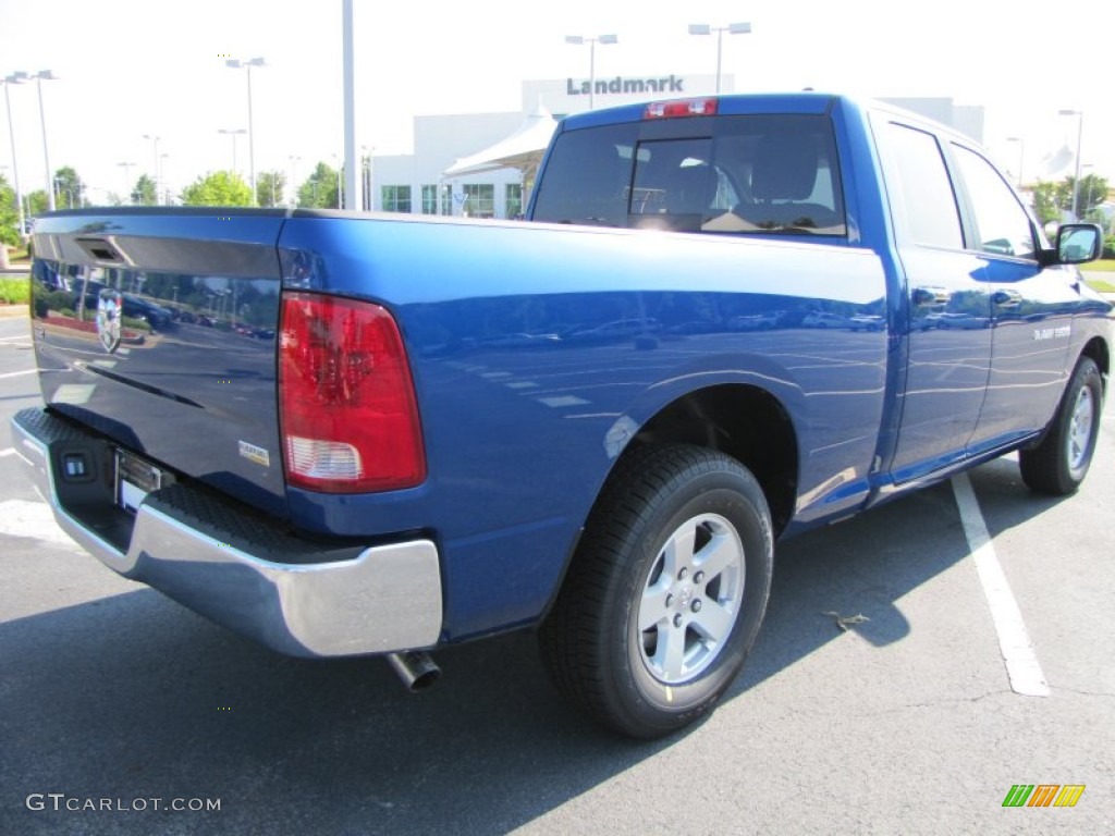 2011 Ram 1500 SLT Quad Cab - Deep Water Blue Pearl / Dark Slate Gray/Medium Graystone photo #3