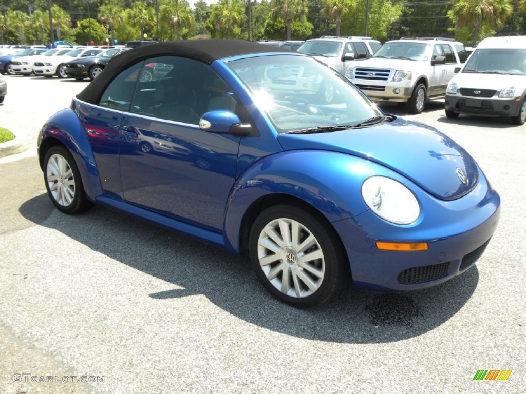Laser Blue 2008 Volkswagen New Beetle SE Convertible Exterior Photo #50737560