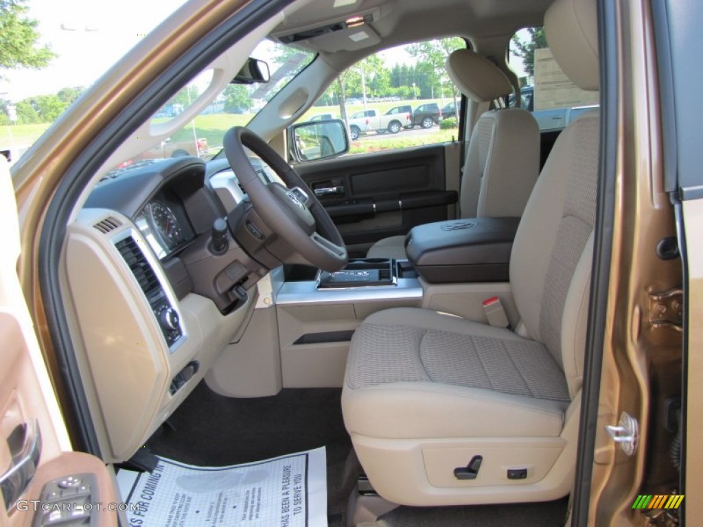 2011 Ram 1500 Big Horn Crew Cab - Saddle Brown Pearl / Light Pebble Beige/Bark Brown photo #7