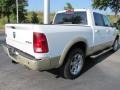 2011 Bright White Dodge Ram 1500 Laramie Longhorn Crew Cab 4x4  photo #3