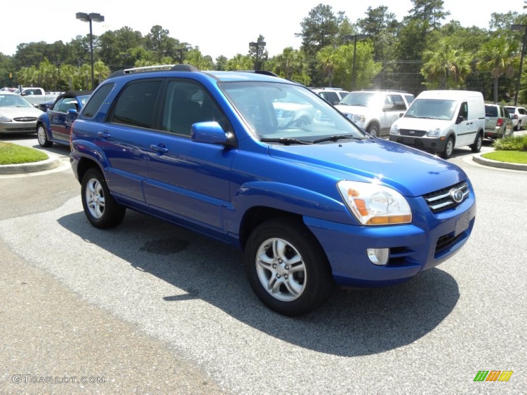 2006 Sportage EX V6 - Smart Blue / Black photo #1