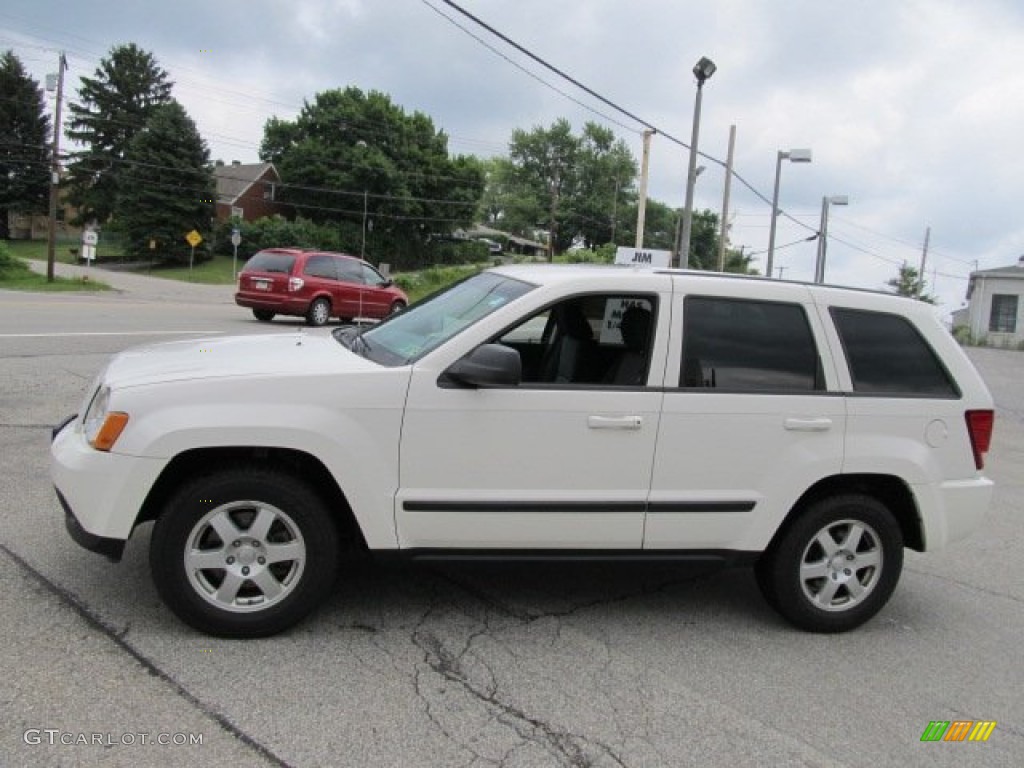 2008 Grand Cherokee Laredo 4x4 - Stone White / Dark Slate Gray/Light Graystone photo #5