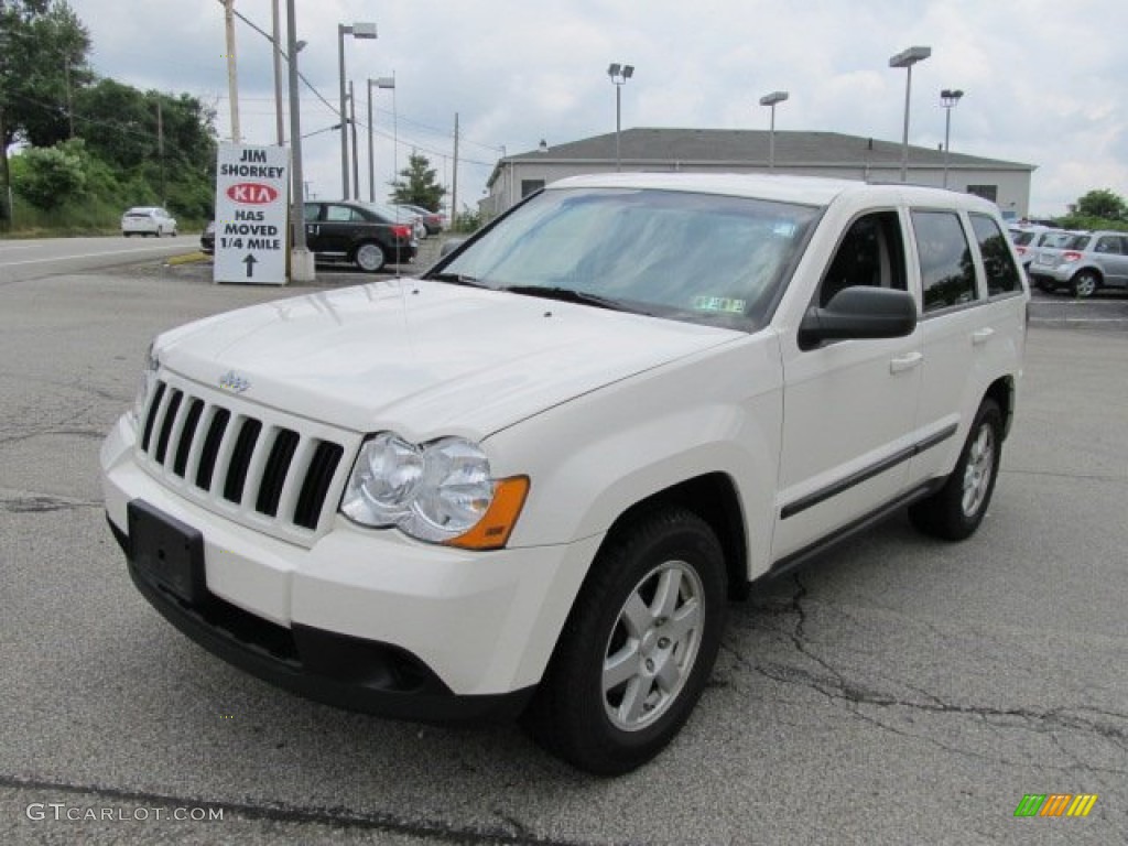2008 Grand Cherokee Laredo 4x4 - Stone White / Dark Slate Gray/Light Graystone photo #6