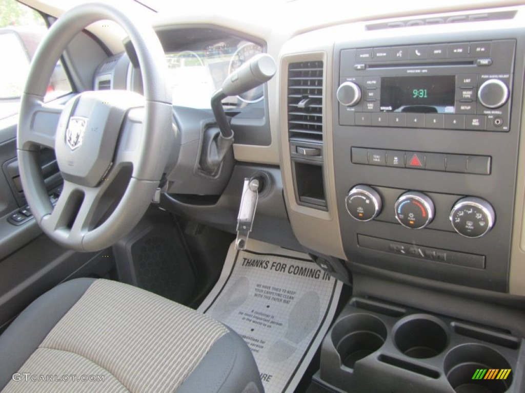 2011 Ram 1500 ST Quad Cab - Flame Red / Dark Slate Gray/Medium Graystone photo #9