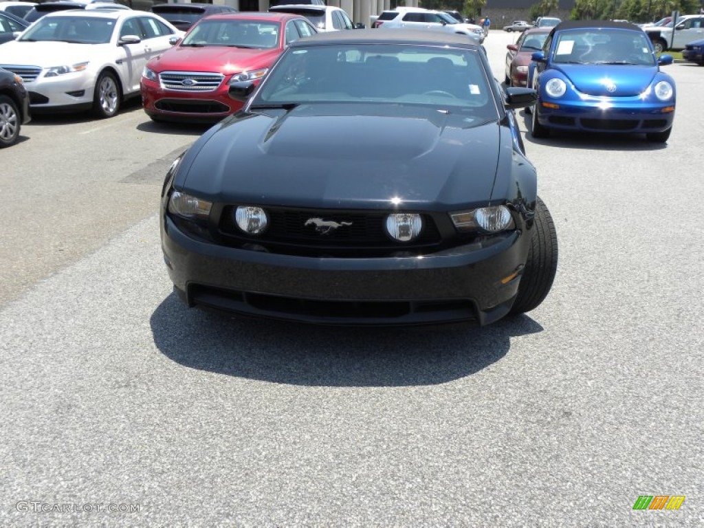 2011 Mustang GT Convertible - Ebony Black / Charcoal Black photo #18