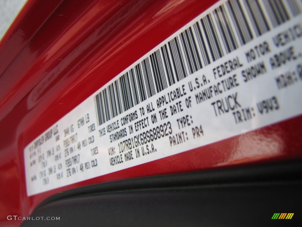 2011 Ram 1500 ST Quad Cab - Flame Red / Dark Slate Gray/Medium Graystone photo #12