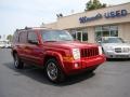 2006 Inferno Red Pearl Jeep Commander   photo #2