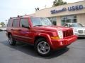 2006 Inferno Red Pearl Jeep Commander   photo #33