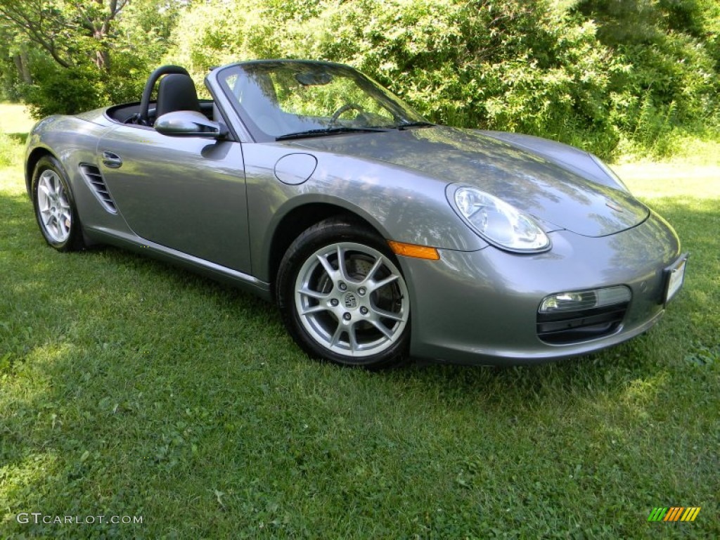 Seal Grey Metallic 2005 Porsche Boxster Standard Boxster Model Exterior Photo #50742138