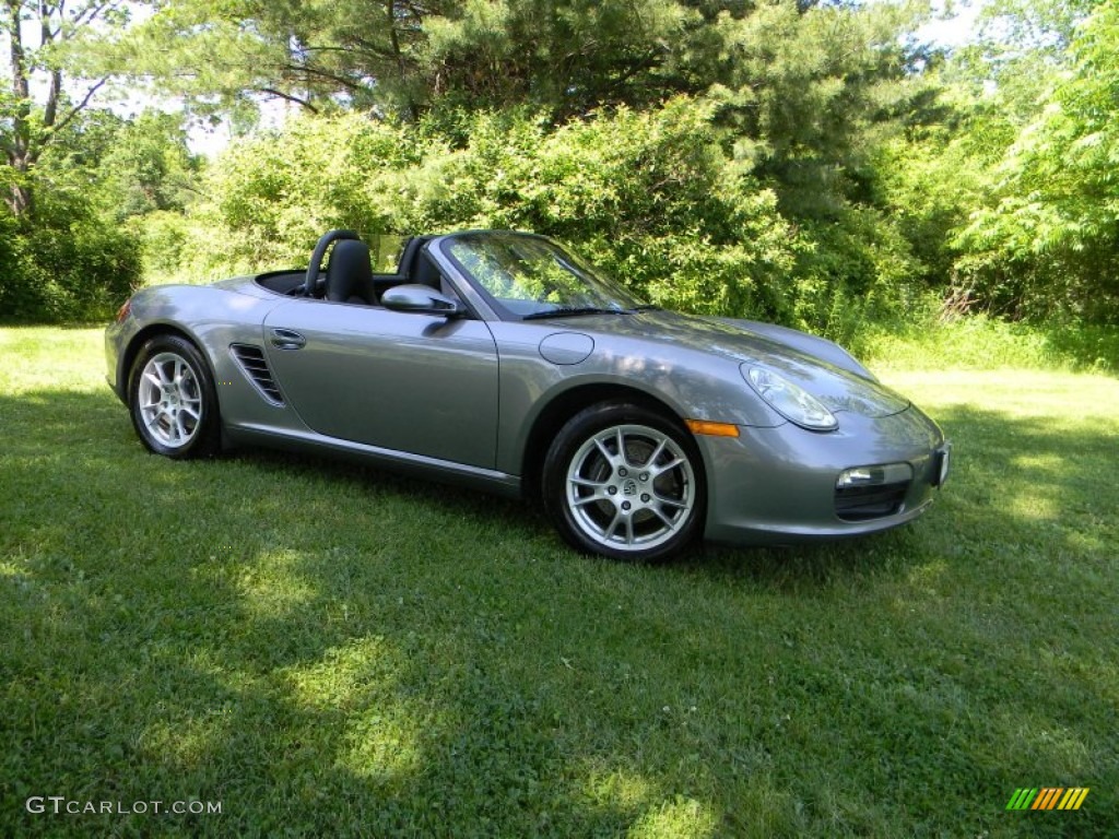 Seal Grey Metallic 2005 Porsche Boxster Standard Boxster Model Exterior Photo #50742195