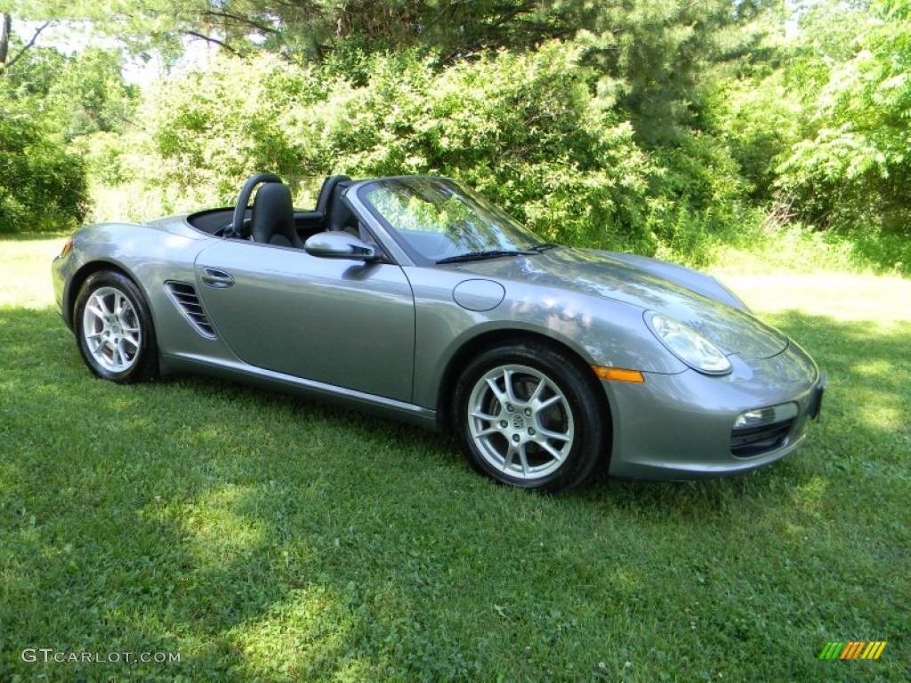 Seal Grey Metallic 2005 Porsche Boxster Standard Boxster Model Exterior Photo #50742231