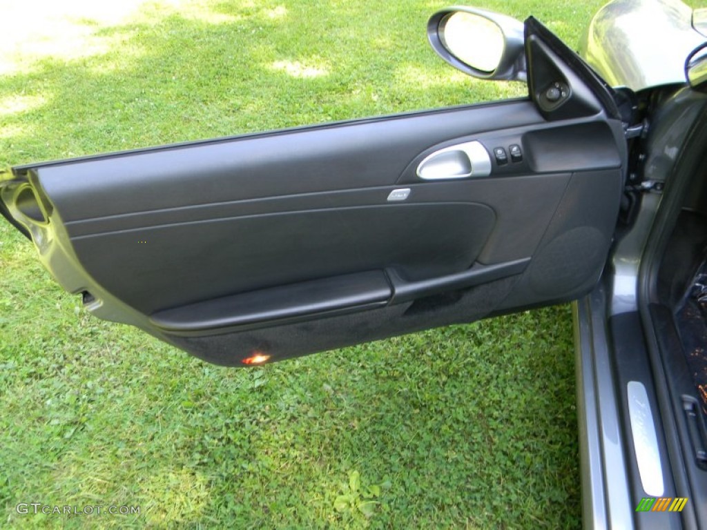2005 Porsche Boxster Standard Boxster Model Black Door Panel Photo #50742608