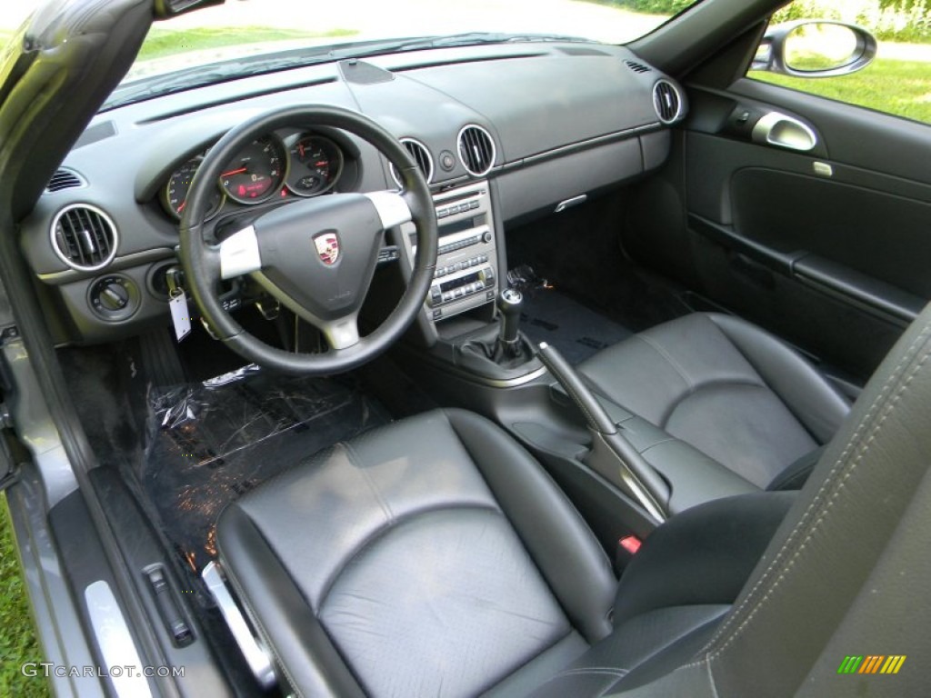 Black Interior 2005 Porsche Boxster Standard Boxster Model Photo #50742669