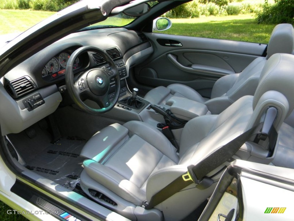 Grey Interior 2003 BMW M3 Convertible Photo #50743557