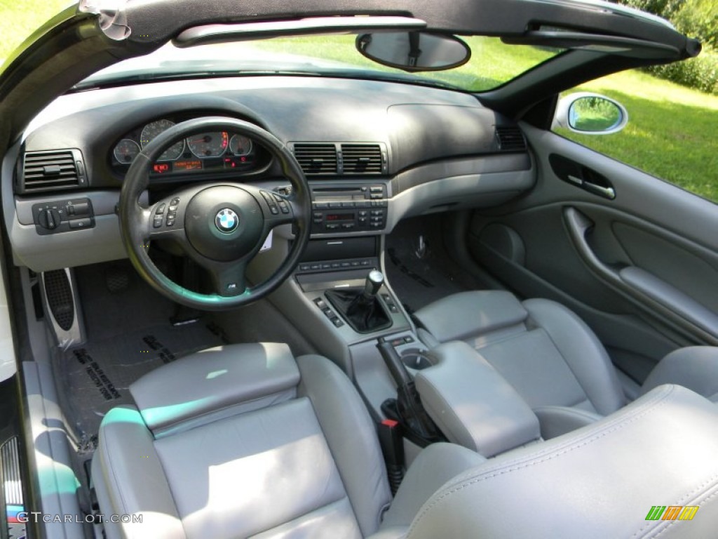 Grey Interior 2003 BMW M3 Convertible Photo #50743572