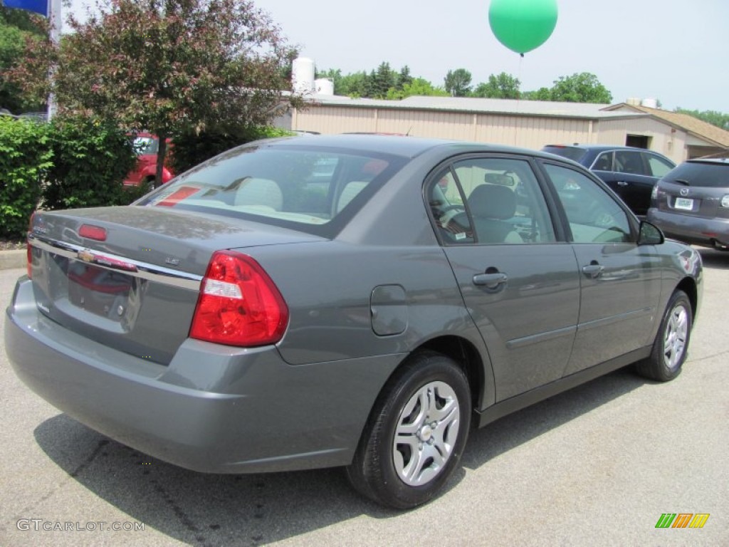 2007 Malibu LS Sedan - Dark Gray Metallic / Titanium Gray photo #16