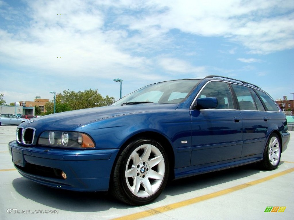 Topaz Blue Metallic 2002 BMW 5 Series 525i Wagon Exterior Photo #50747241