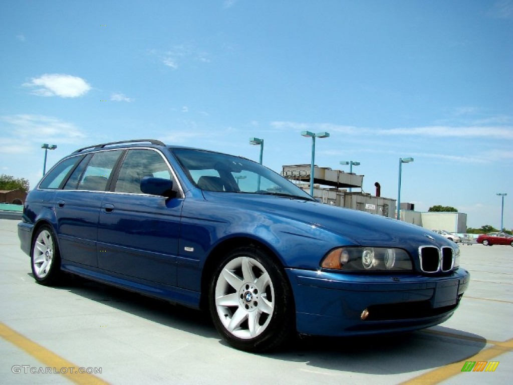 Topaz Blue Metallic 2002 BMW 5 Series 525i Wagon Exterior Photo #50747256