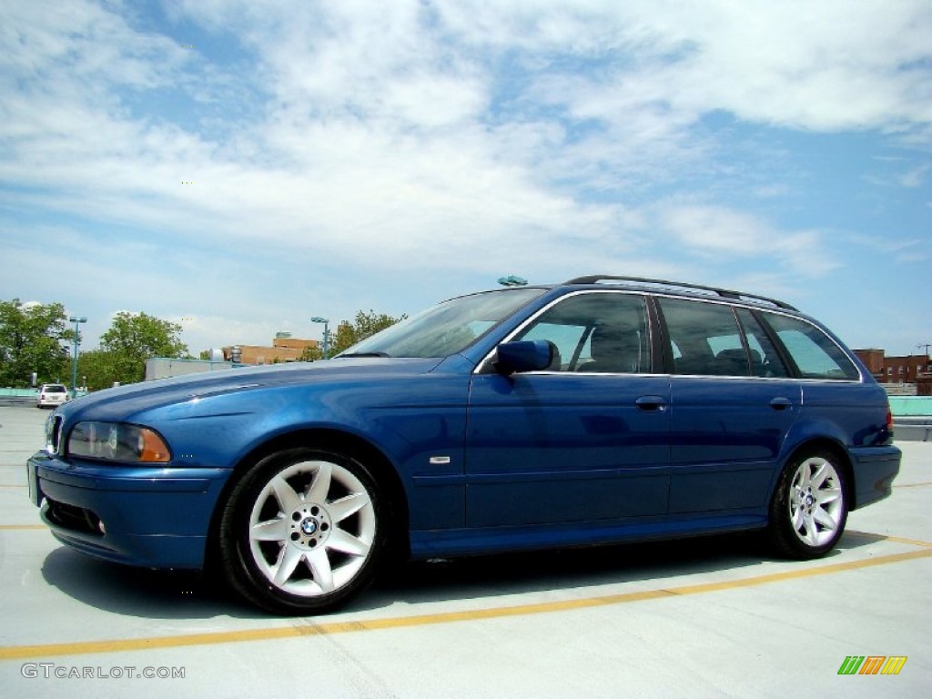 Topaz Blue Metallic 2002 BMW 5 Series 525i Wagon Exterior Photo #50747367