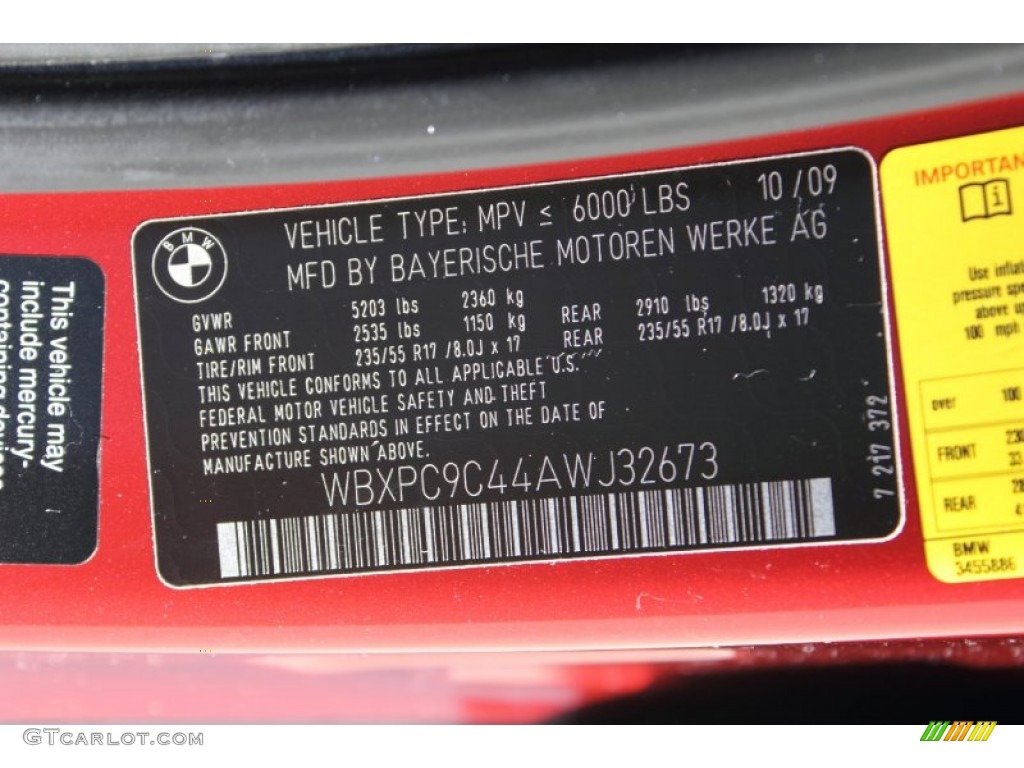 2010 X3 xDrive30i - Vermilion Red Metallic / Oyster photo #16