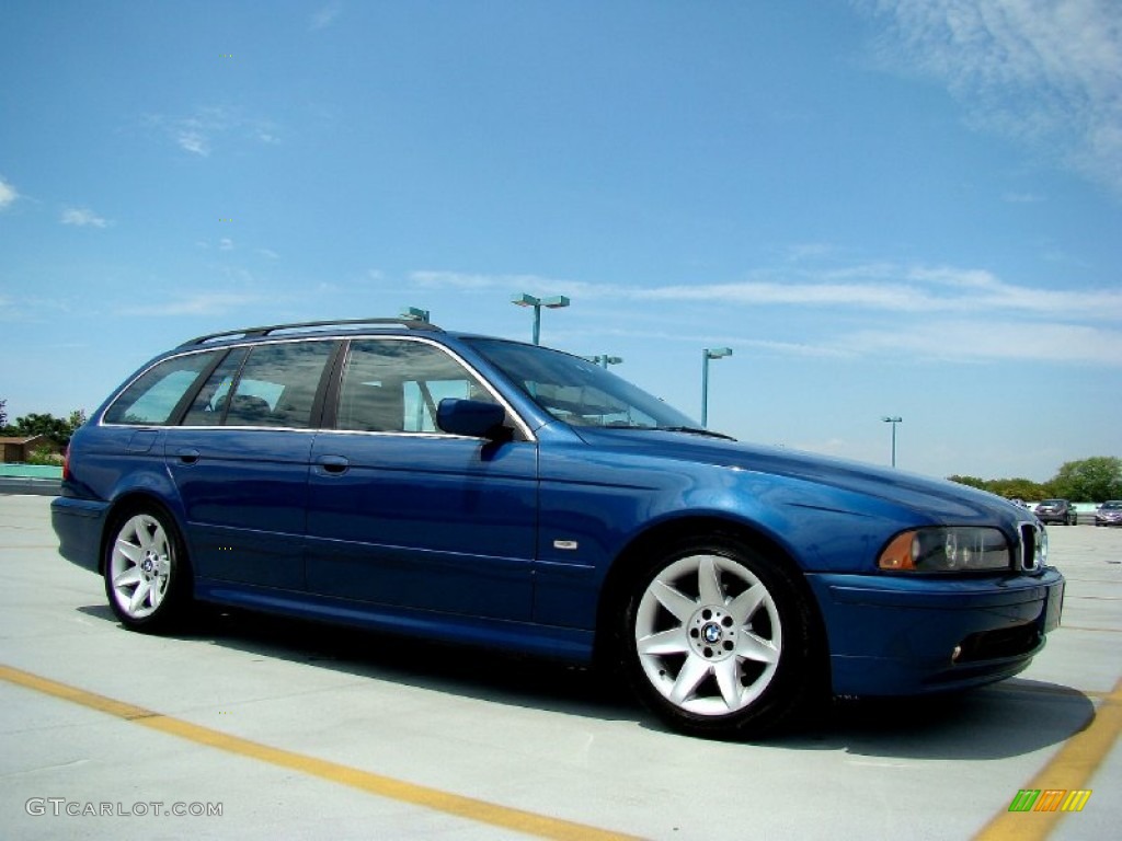 Topaz Blue Metallic 2002 BMW 5 Series 525i Wagon Exterior Photo #50747496