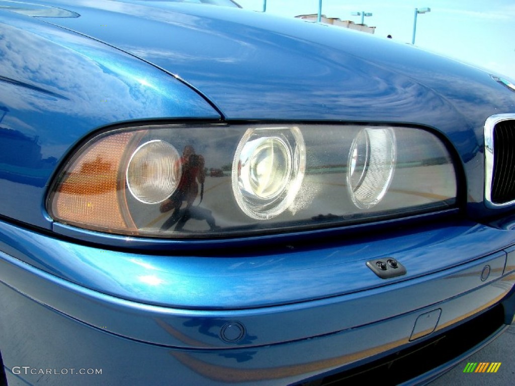 2002 5 Series 525i Wagon - Topaz Blue Metallic / Black photo #20