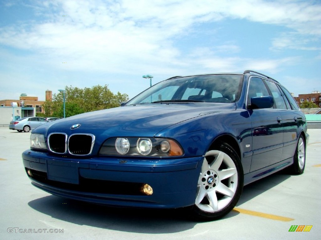 Topaz Blue Metallic 2002 BMW 5 Series 525i Wagon Exterior Photo #50747638