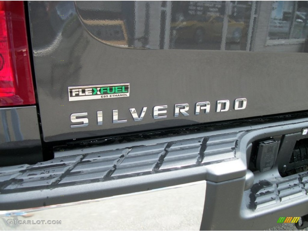 2011 Silverado 1500 LT Extended Cab 4x4 - Taupe Gray Metallic / Ebony photo #9