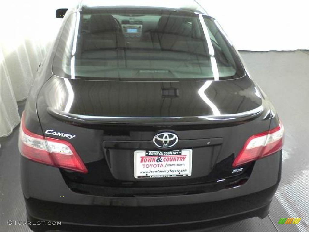 2007 Camry SE V6 - Black / Dark Charcoal photo #4