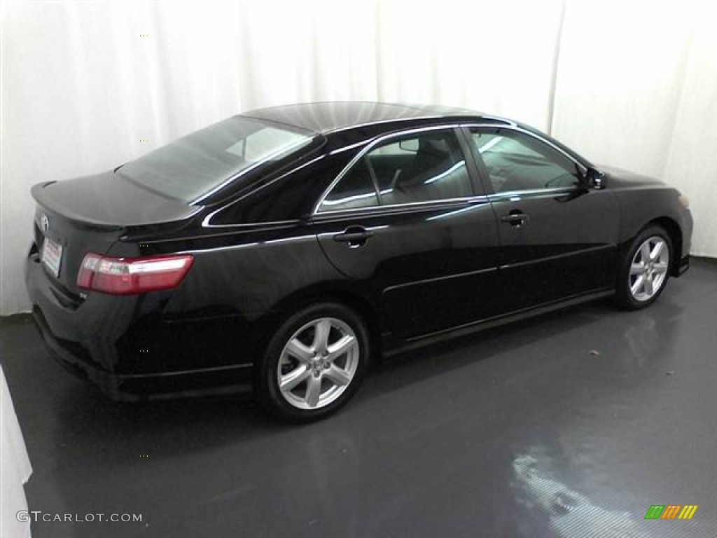 2007 Camry SE V6 - Black / Dark Charcoal photo #15
