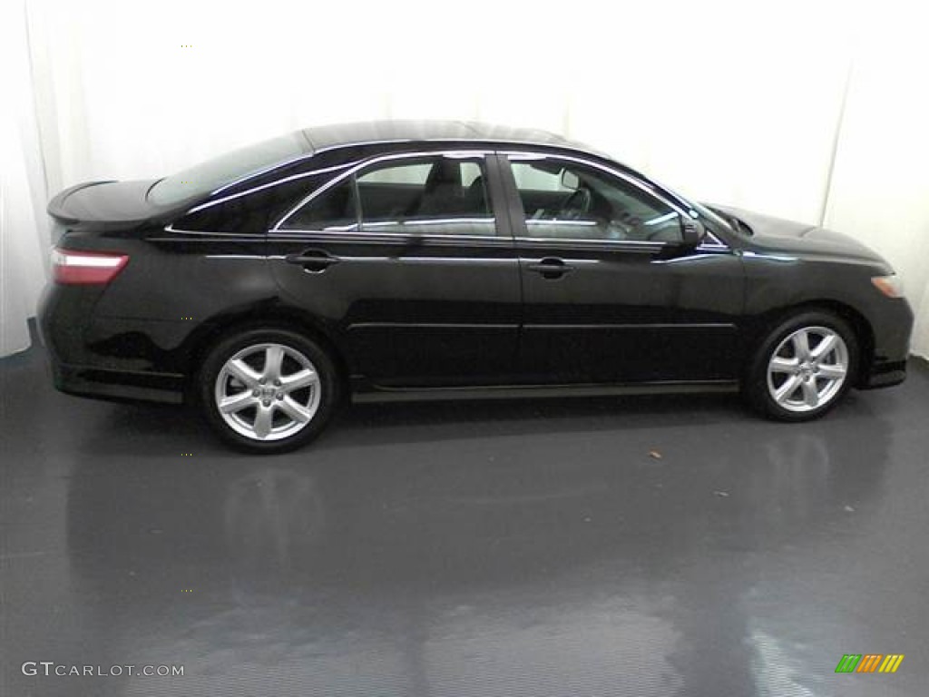 2007 Camry SE V6 - Black / Dark Charcoal photo #16