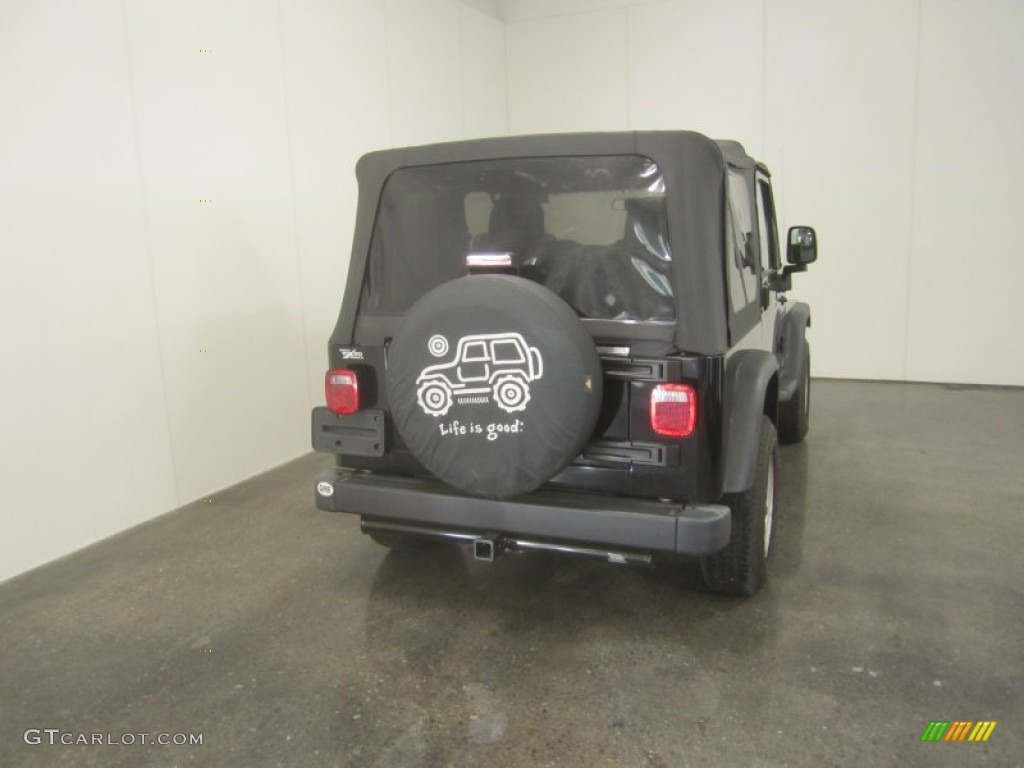 2006 Wrangler Sport 4x4 - Black / Dark Slate Gray photo #10