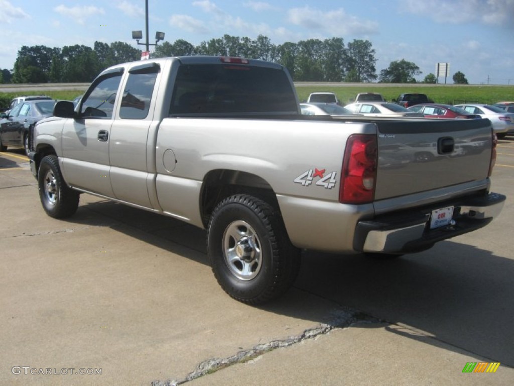 2003 Silverado 1500 Extended Cab 4x4 - Light Pewter Metallic / Dark Charcoal photo #5