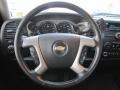 Ebony Black 2007 Chevrolet Silverado 1500 LT Crew Cab 4x4 Steering Wheel