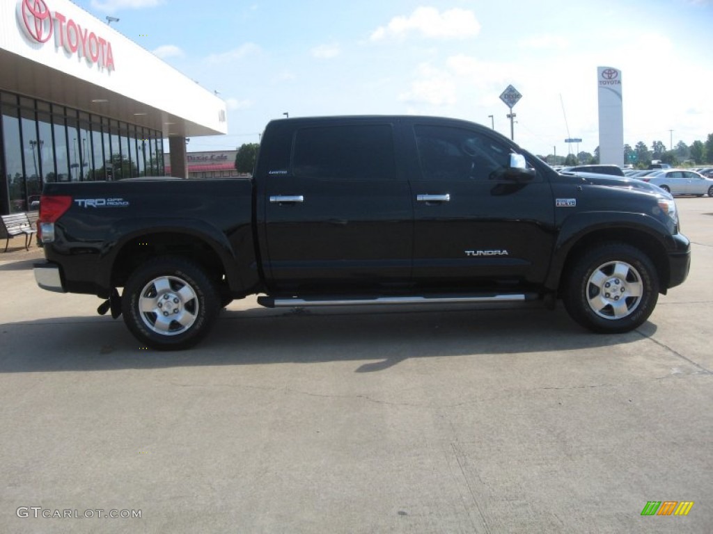 2008 Tundra Limited CrewMax 4x4 - Black / Red Rock photo #8