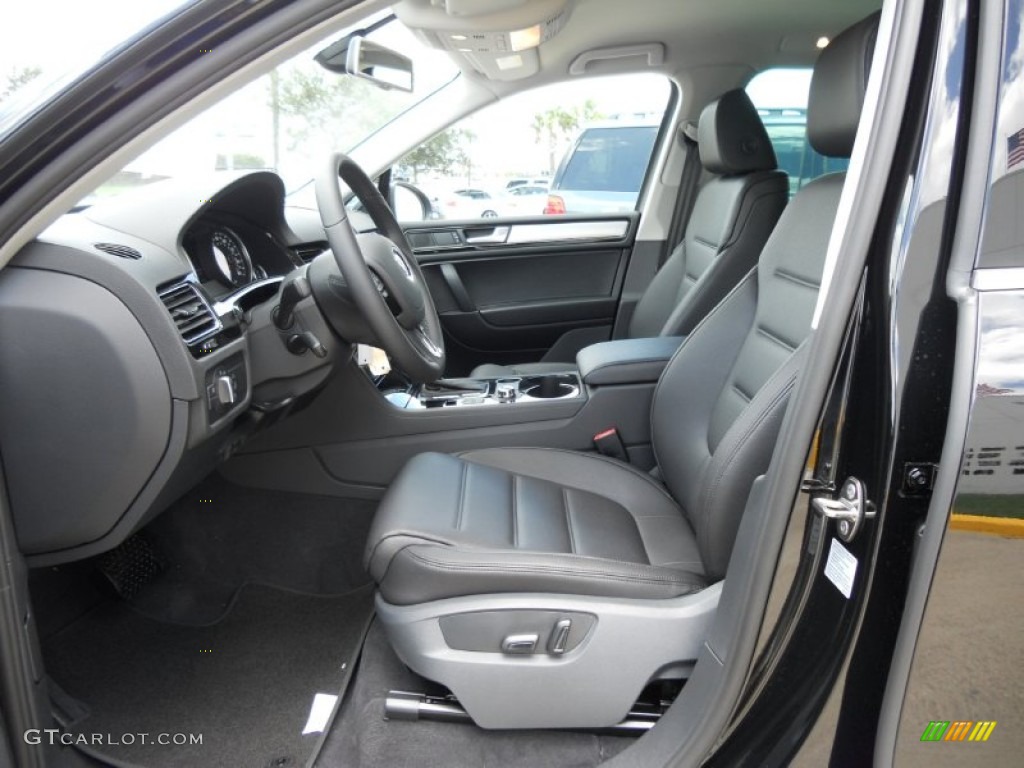 Black Anthracite Interior 2011 Volkswagen Touareg VR6 FSI Sport 4XMotion Photo #50751951