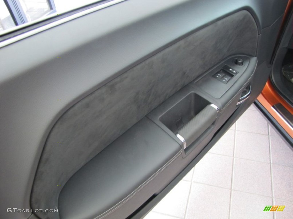 2011 Dodge Challenger SRT8 392 Dark Slate Gray Door Panel Photo #50752464