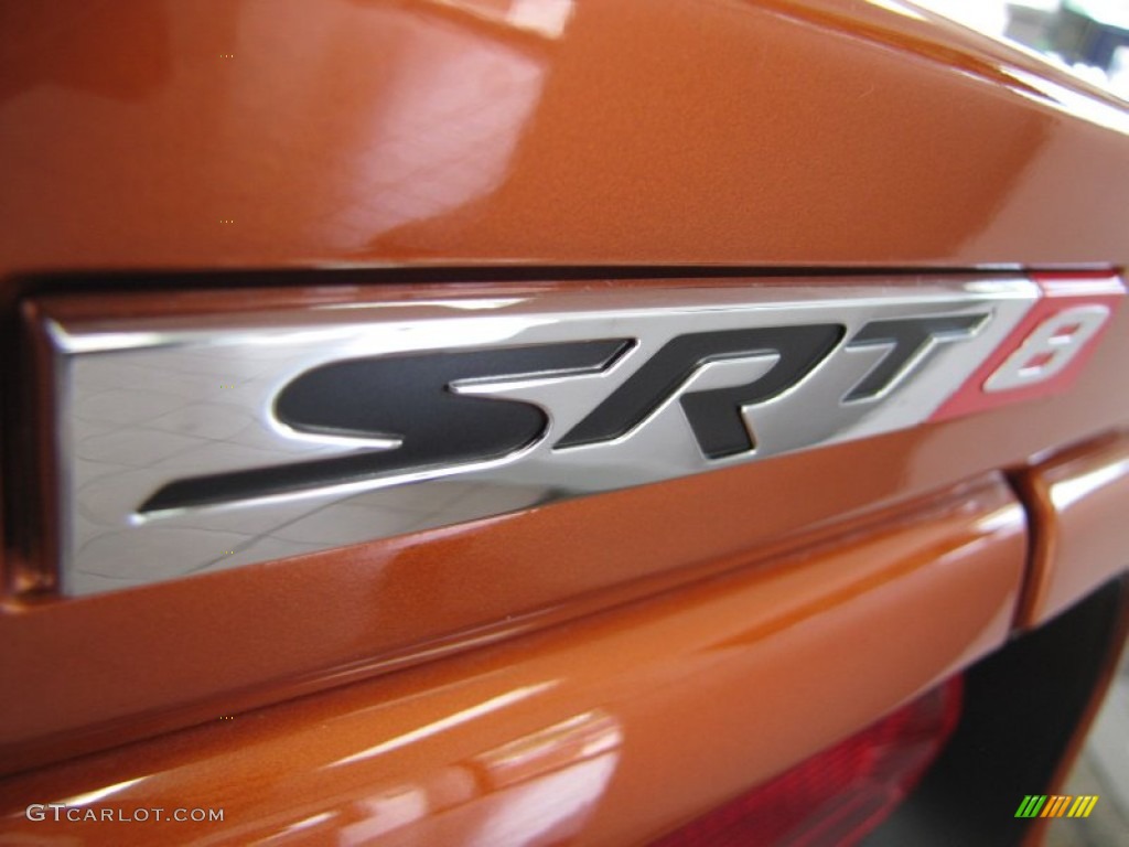 2011 Challenger SRT8 392 - Toxic Orange Pearl / Dark Slate Gray photo #10