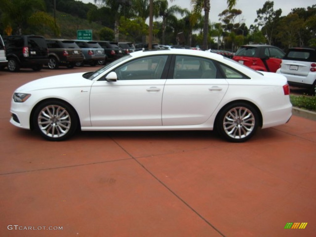 Ibis White 2012 Audi A6 3.0T quattro Sedan Exterior Photo #50752539