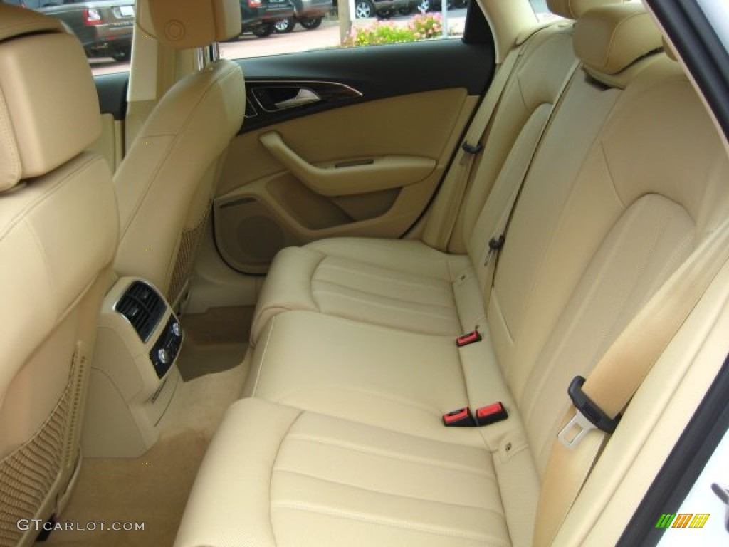 Velvet Beige Interior 2012 Audi A6 3.0T quattro Sedan Photo #50752569