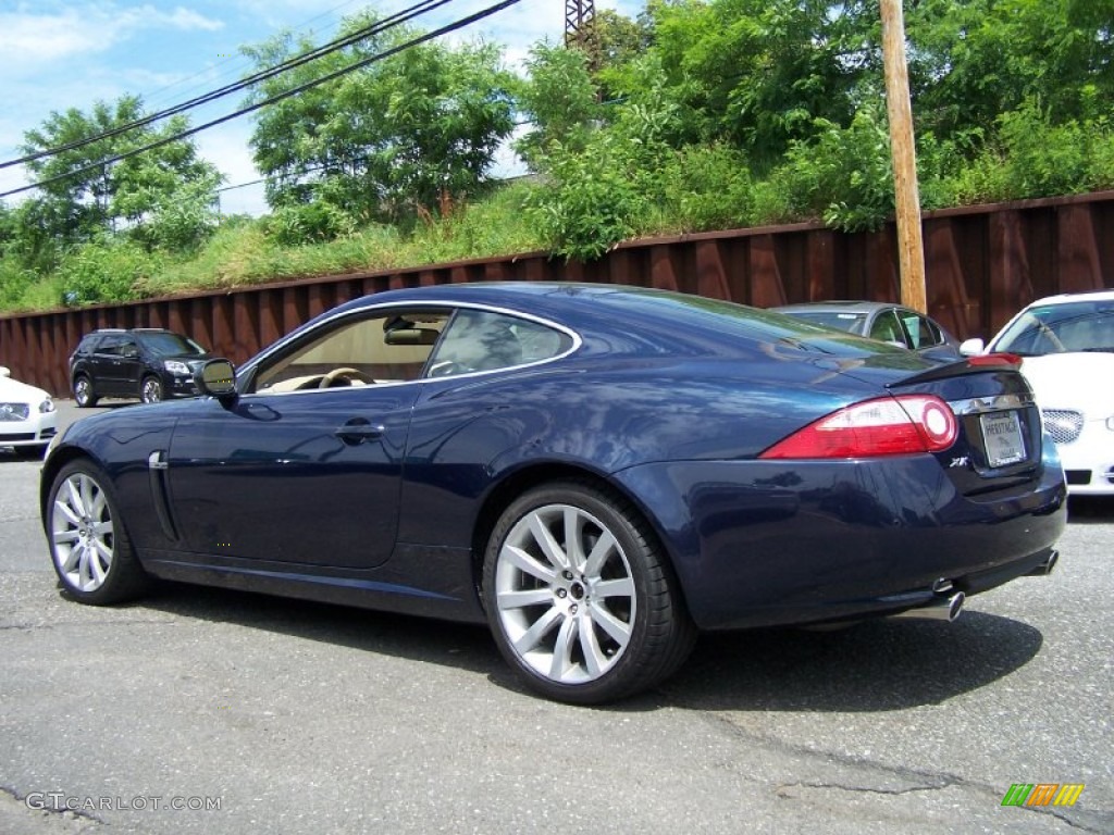 Indigo Blue 2009 Jaguar XK XK8 Coupe Exterior Photo #50753439