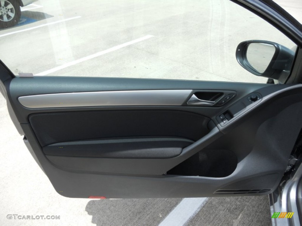 2011 Volkswagen Golf 2 Door TDI Titan Black Door Panel Photo #50754378