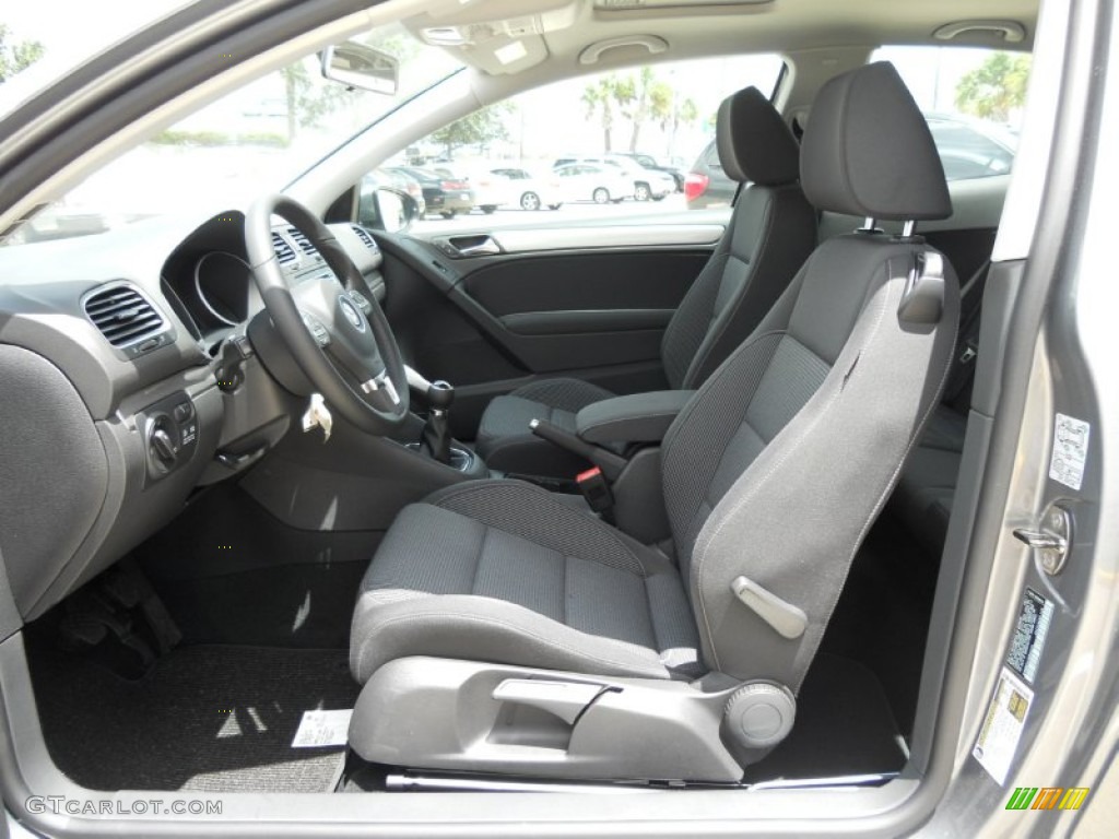 Titan Black Interior 2011 Volkswagen Golf 2 Door TDI Photo #50754396