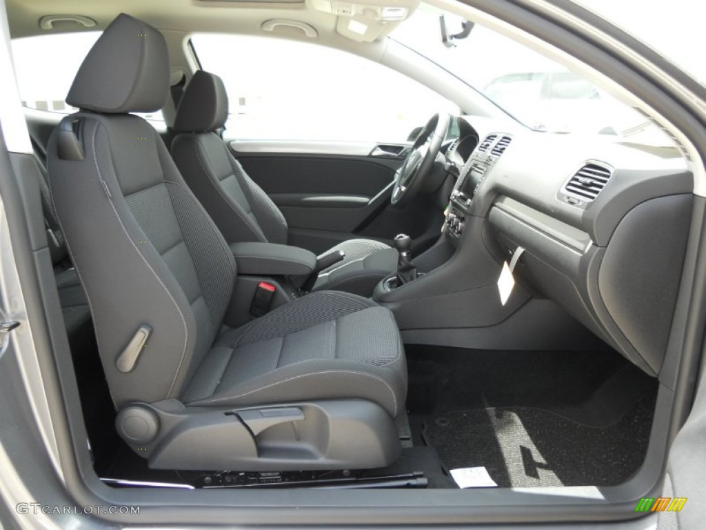 Titan Black Interior 2011 Volkswagen Golf 2 Door TDI Photo #50754429