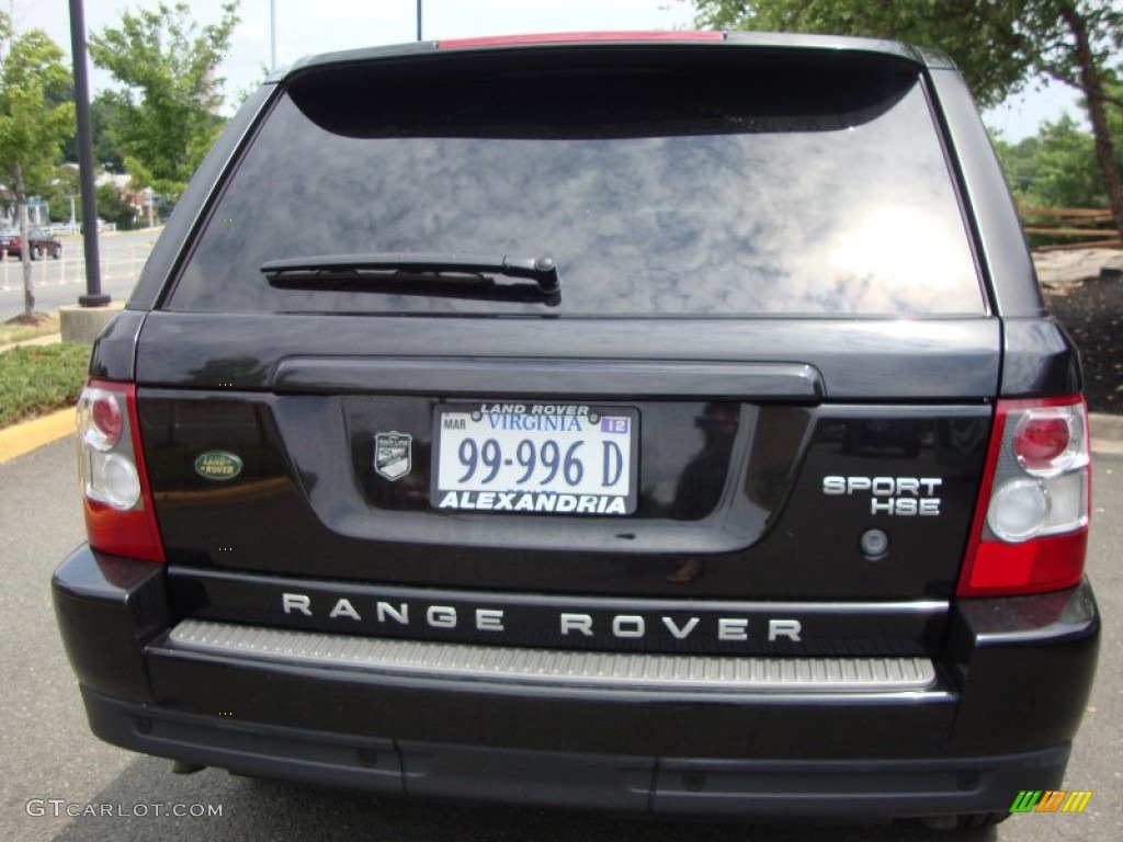 2009 Range Rover Sport HSE - Santorini Black / Ebony/Ebony photo #6